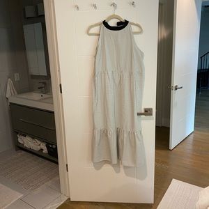 Striped summer midi dress